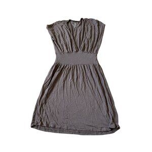 Mossimo Size Small 100% Rayon VTG Deep V Neck Dress Shirt y2k boho